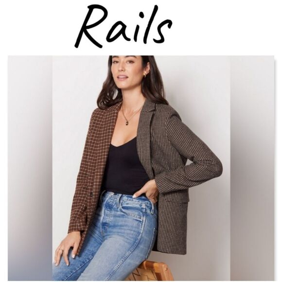 Rails Cody Check Blazer NWT - Picture 1 of 10